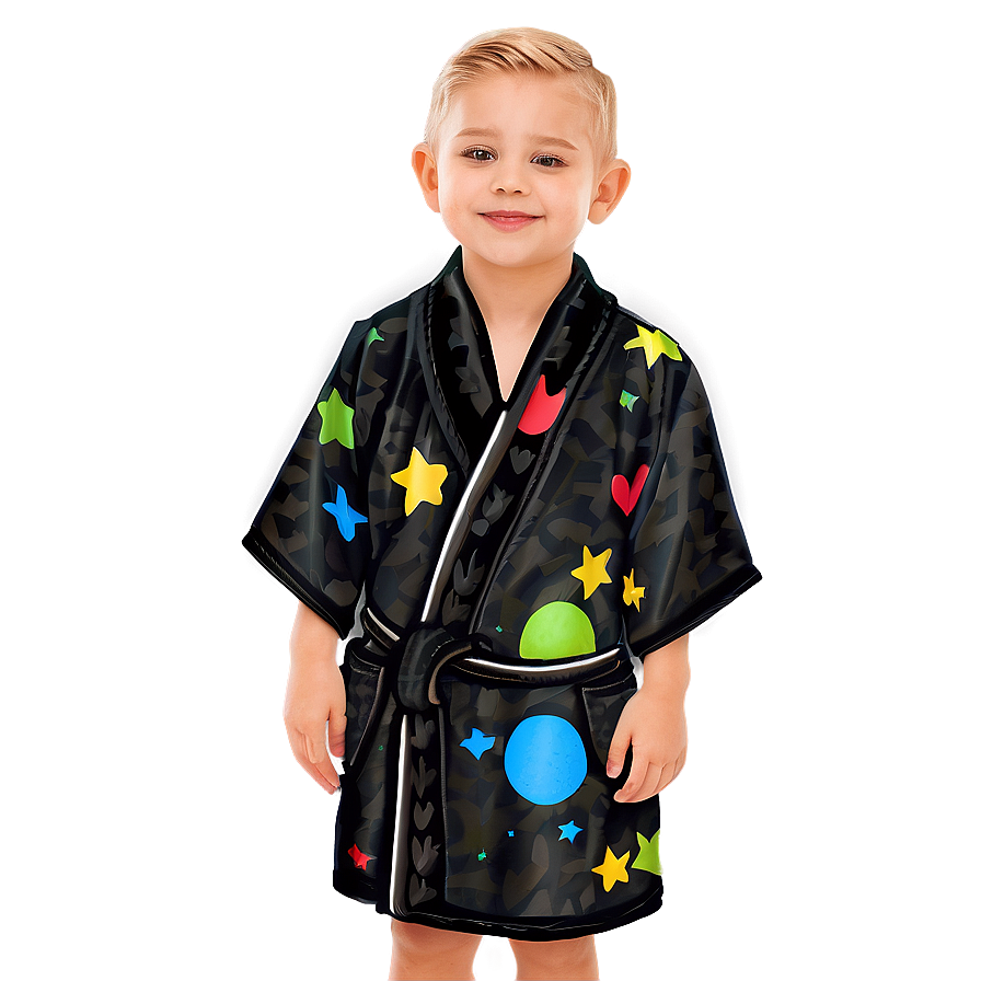 Cartoon Character Kids' Robe Png Vti40