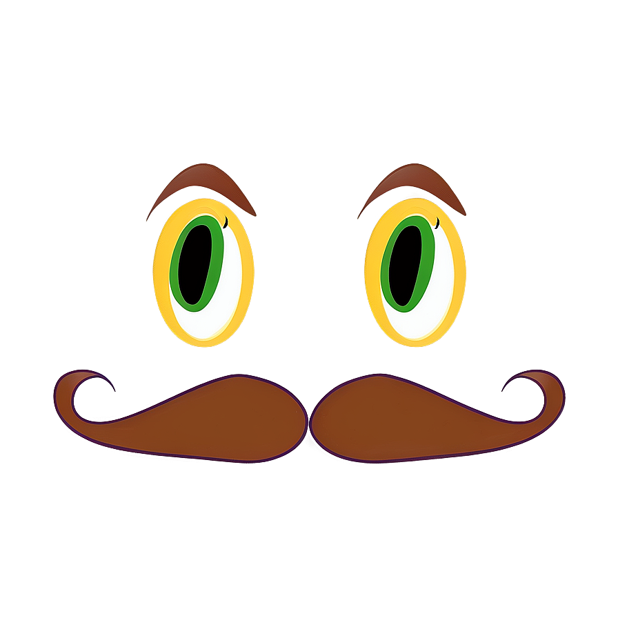 Cartoon Character Mustache Png Geu78