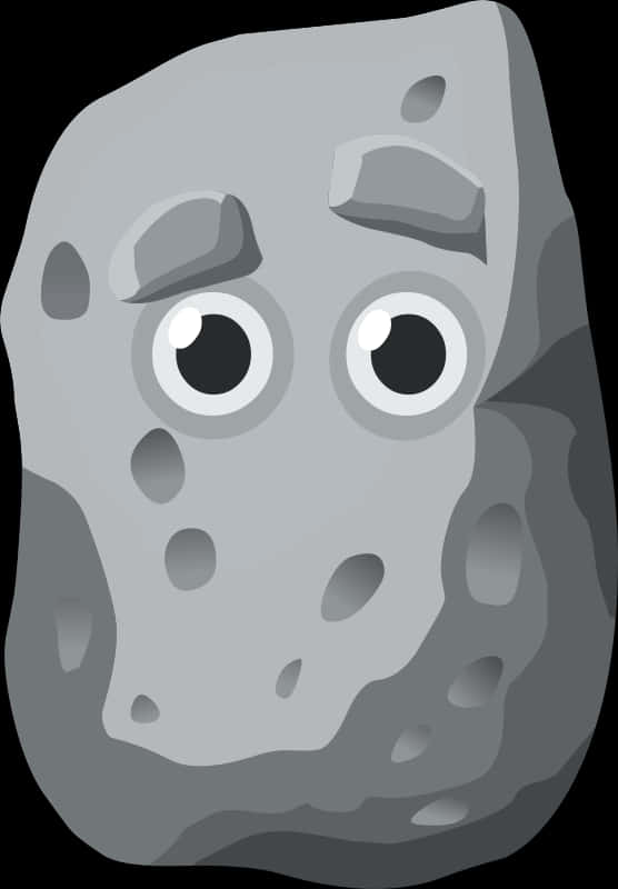 Cartoon Character Rock Illustration