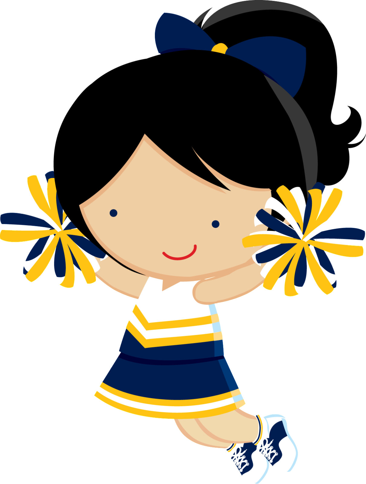 Cartoon Cheerleader Pose