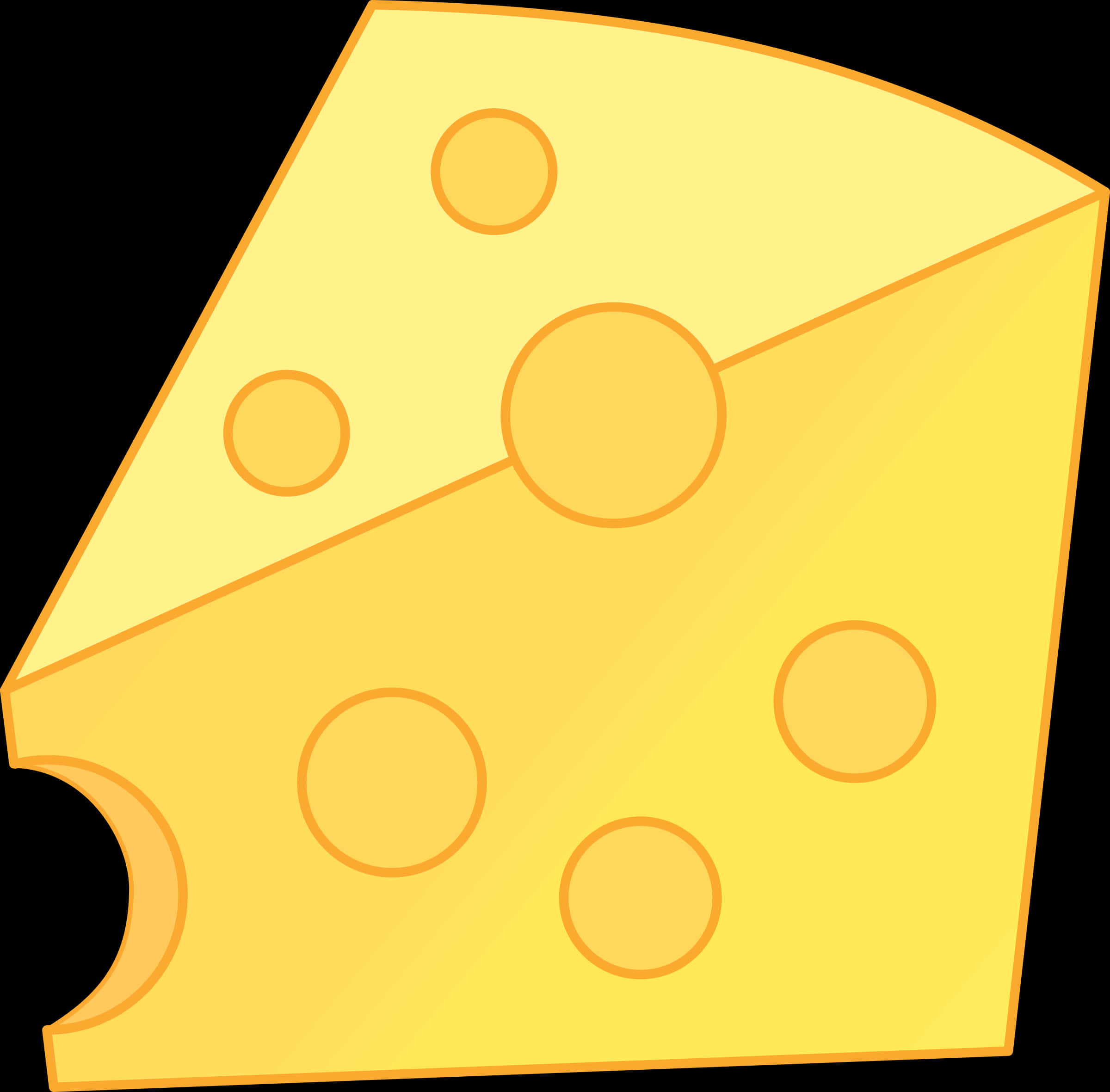 Cartoon Cheese Wedge