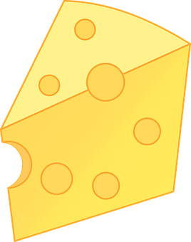 Cartoon Cheese Wedge