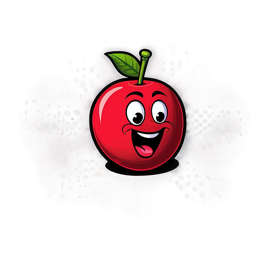 Cartoon Cherry Bomb Design Png 06282024