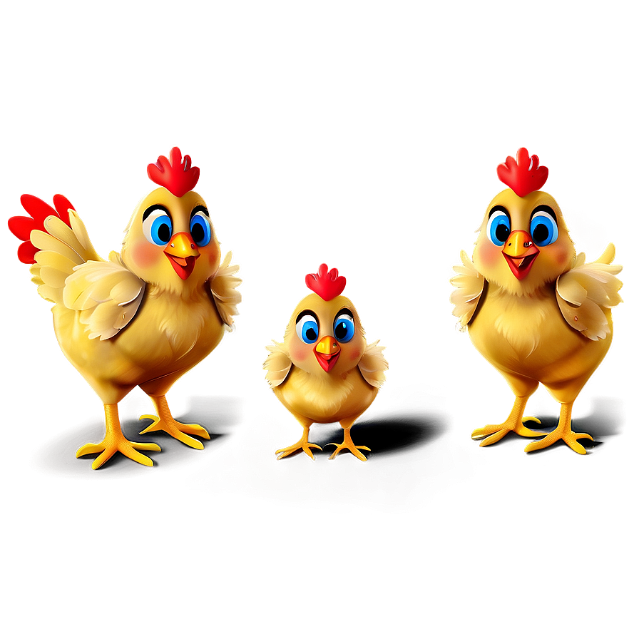 Cartoon Chicken Family Png 06272024