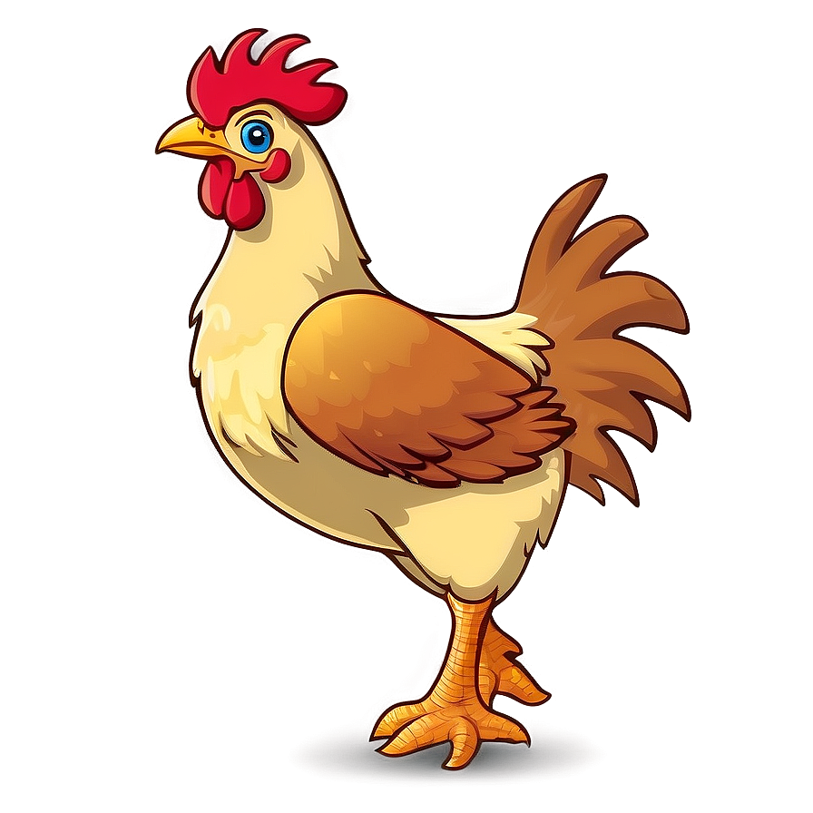 Cartoon Chicken Running Png Xhr