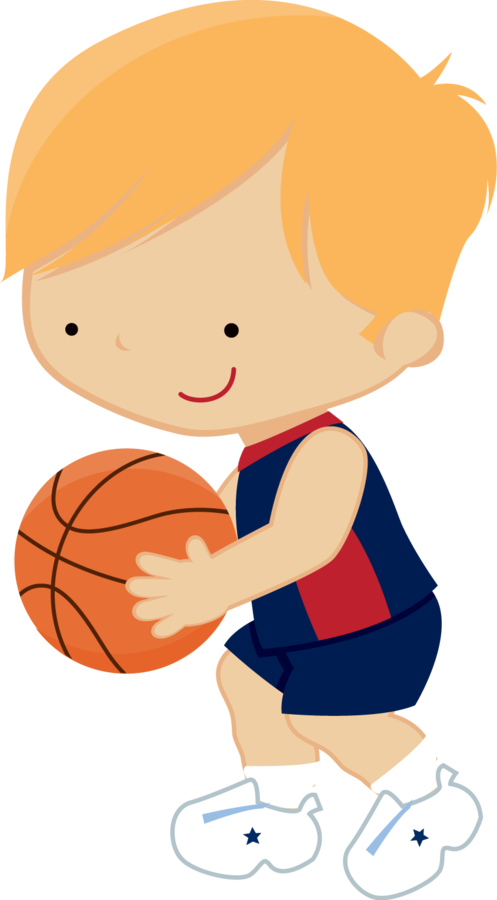 Cartoon Child Basketball Player Clipart