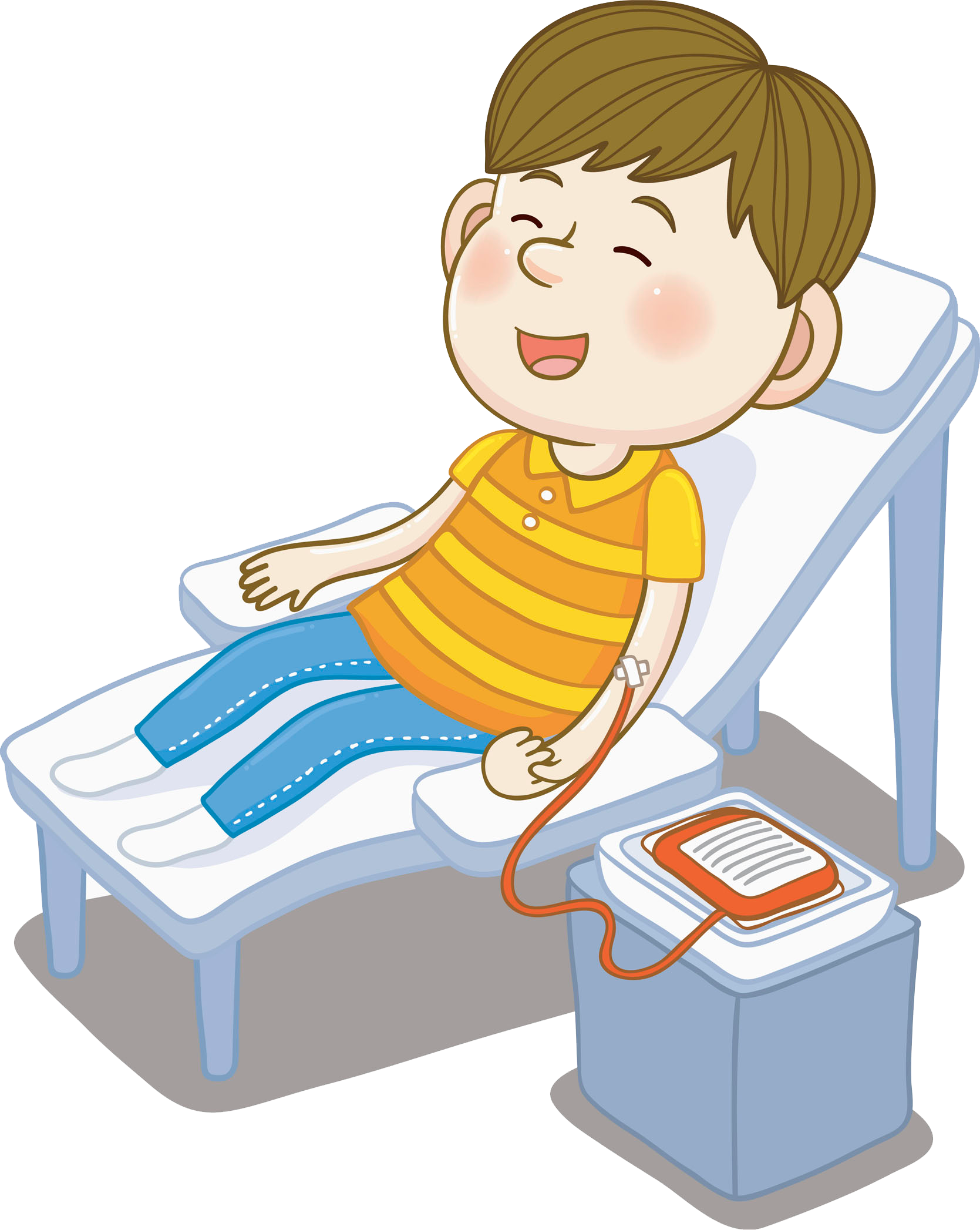 Cartoon Child Blood Donation