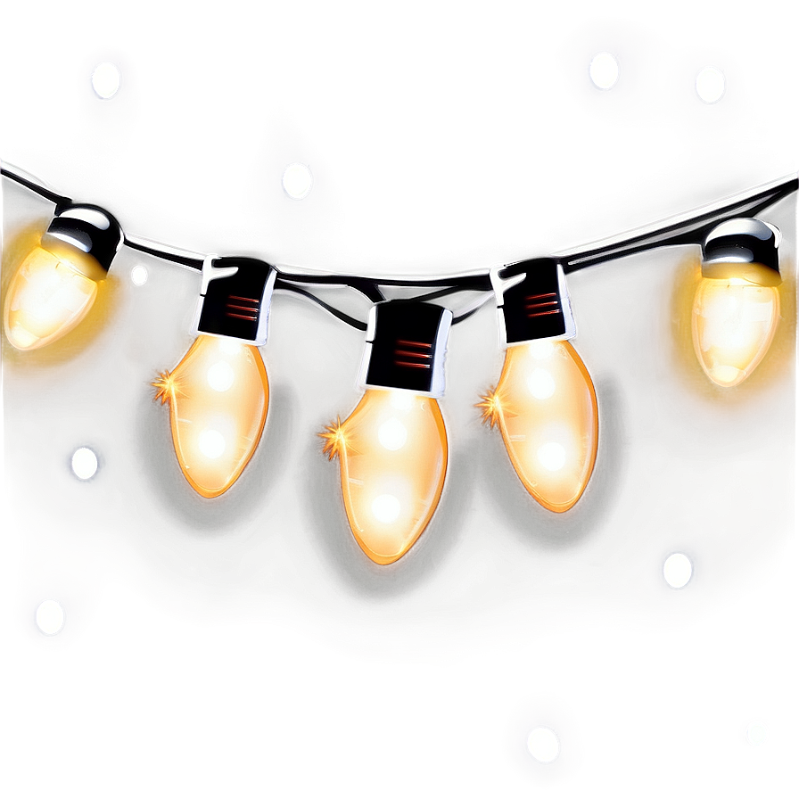 Cartoon Christmas Fairy Lights Png Fks