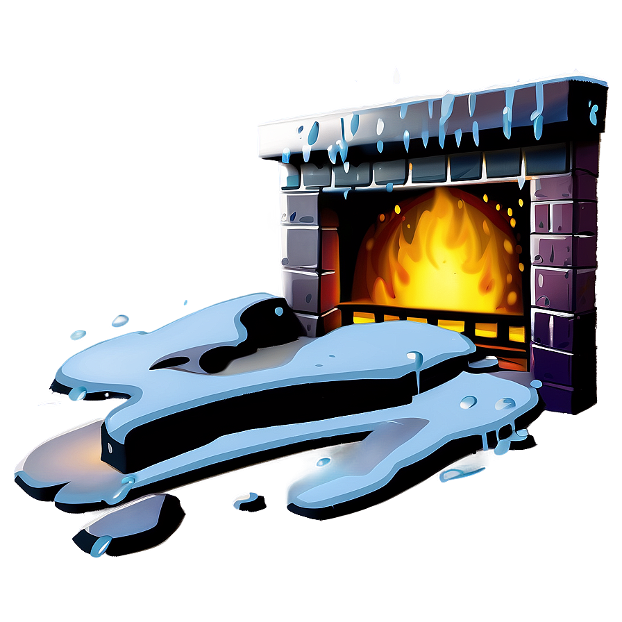 Cartoon Christmas Fireplace Png Fxj20