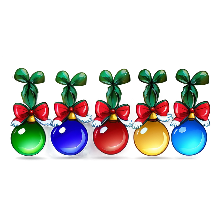 Cartoon Christmas Lights Arrangement Png 65