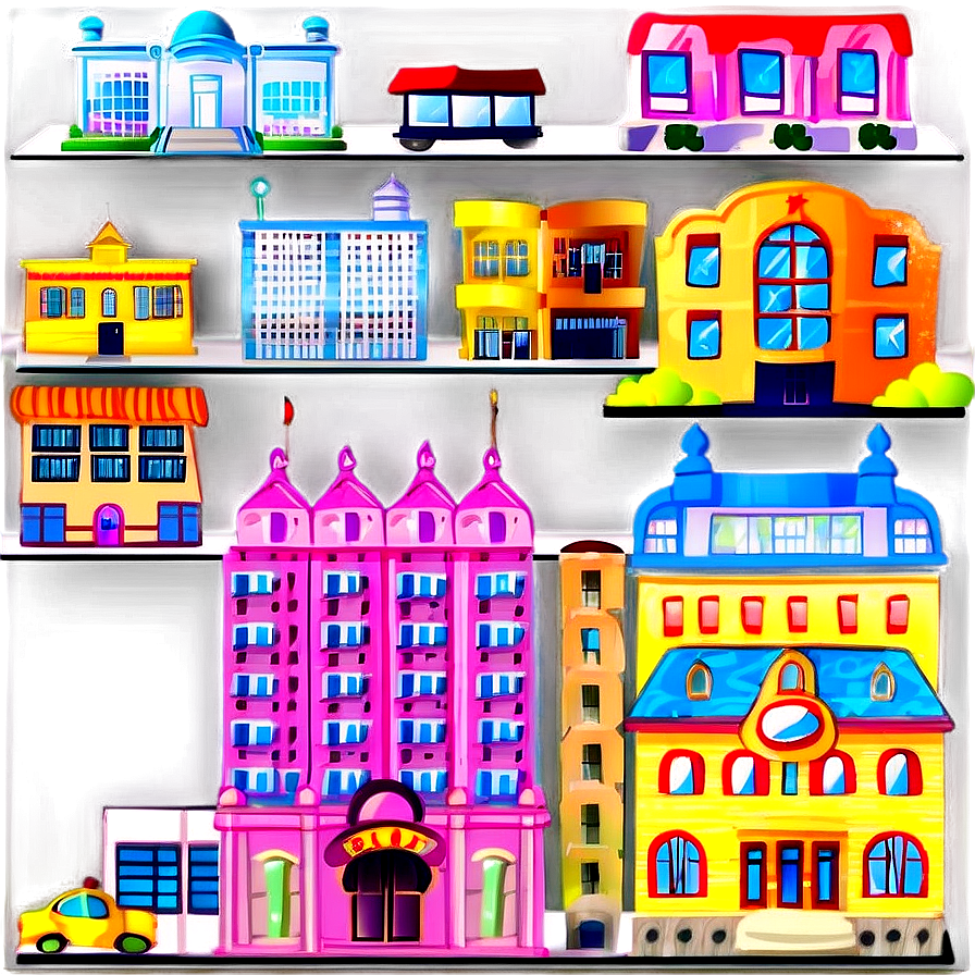 Cartoon Cities Png Pwo6