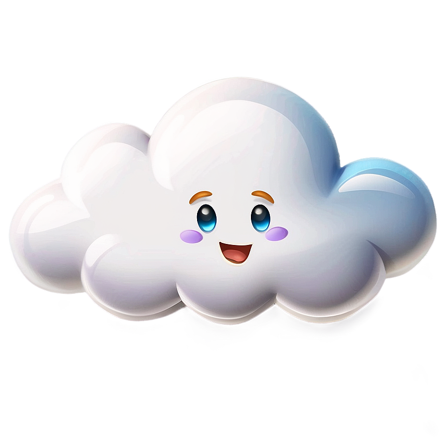 Cartoon Cloud Emoji Png Xgm37