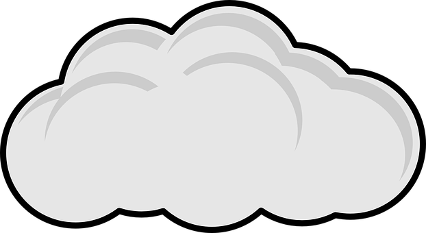 Cartoon Cloud Vector Illustration