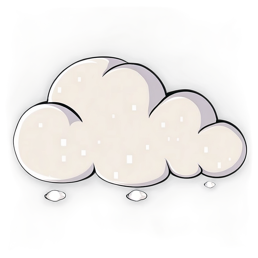 Cartoon Cloud With Raindrops Png Mbg