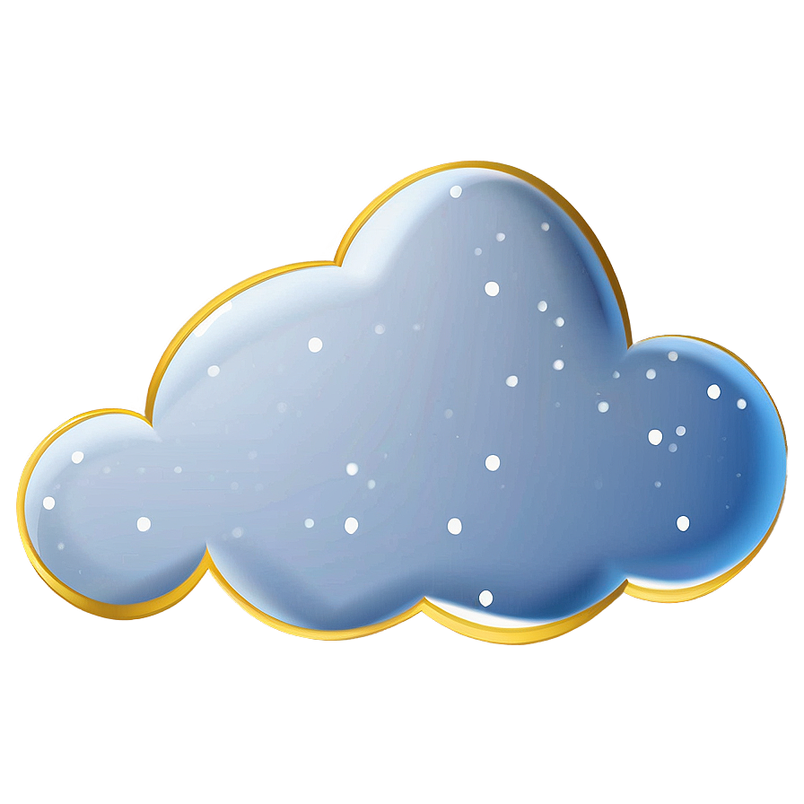 Cartoon Cloud With Snow Png 51