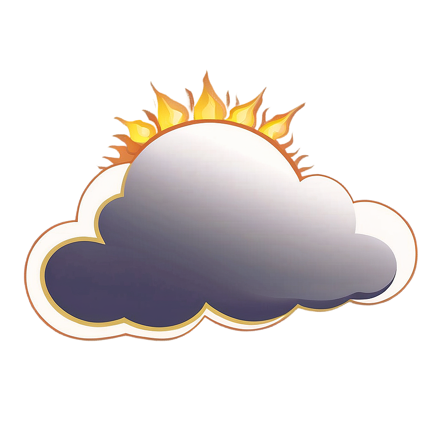 Cartoon Cloud With Sun Png 31