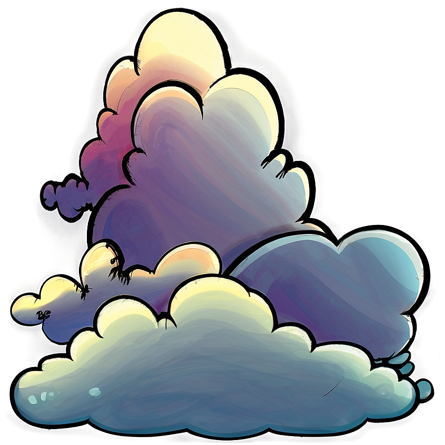 Cartoon Clouds Png Gmo