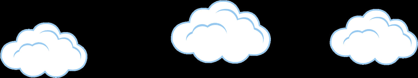 Cartoon Clouds Vector Illustration