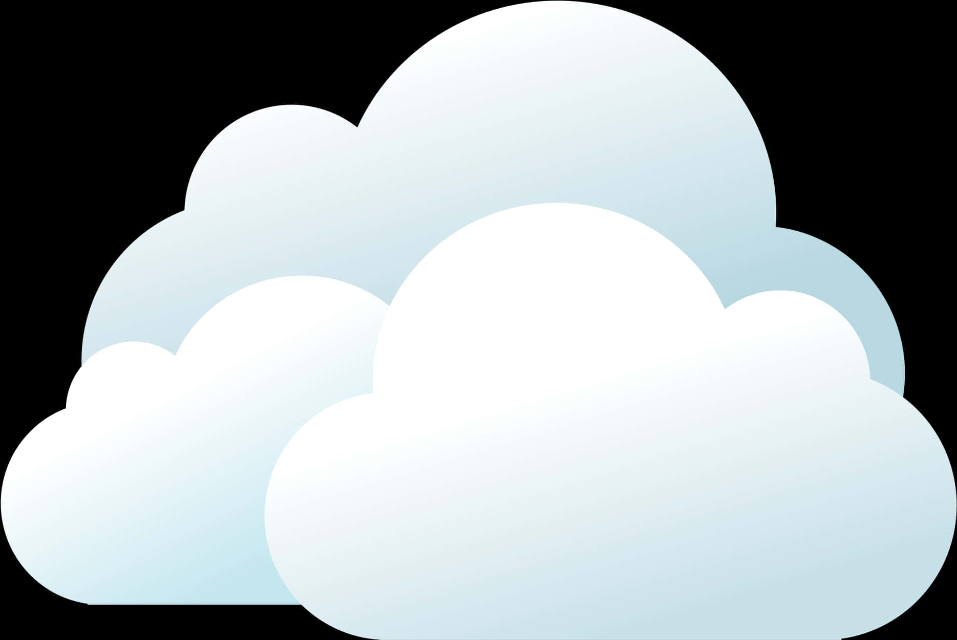 Cartoon Clouds Vector Illustration