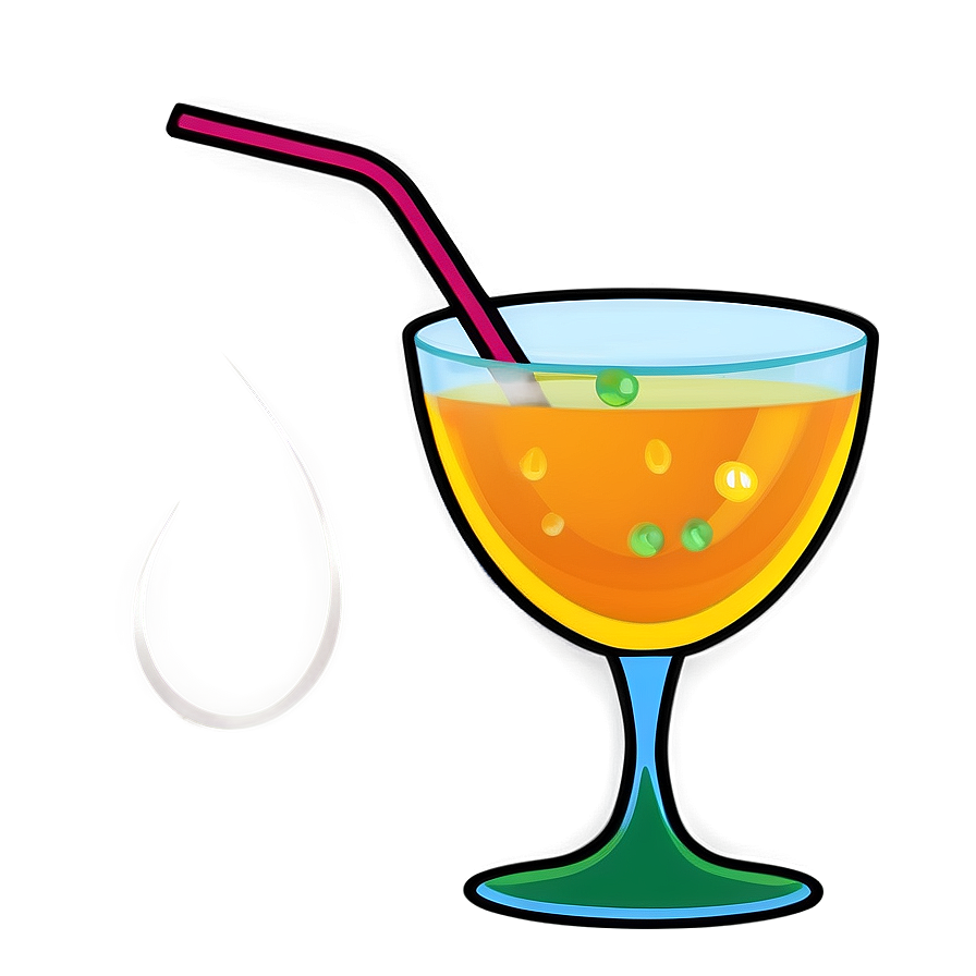 Cartoon Cocktail Glass Png 26