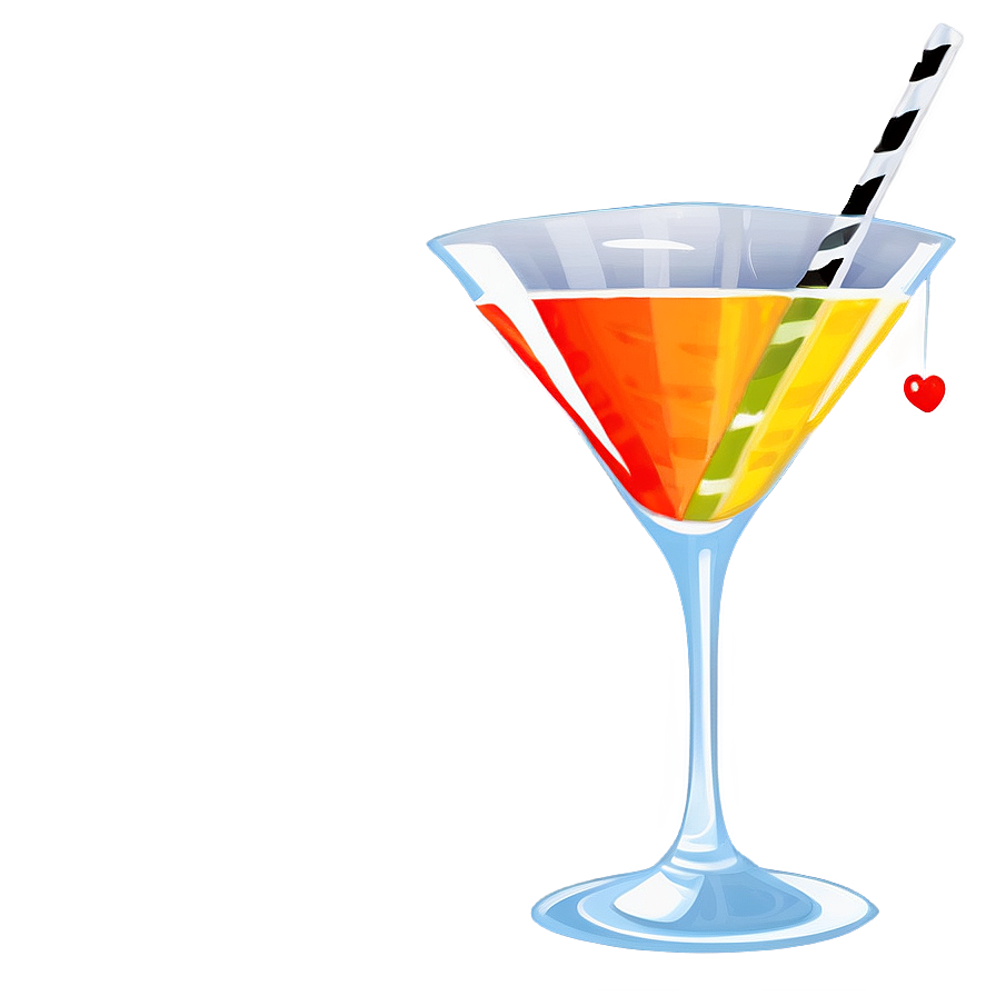 Cartoon Cocktail Glass Png 95