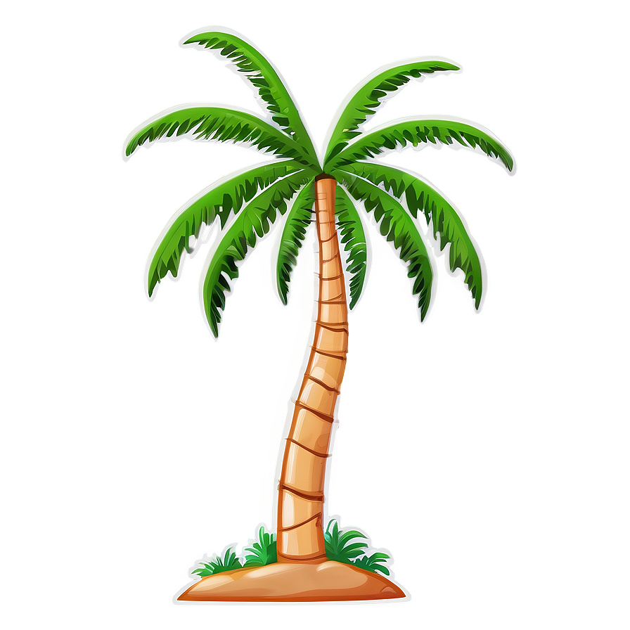 Cartoon Coconut Palm Tree Png Xib