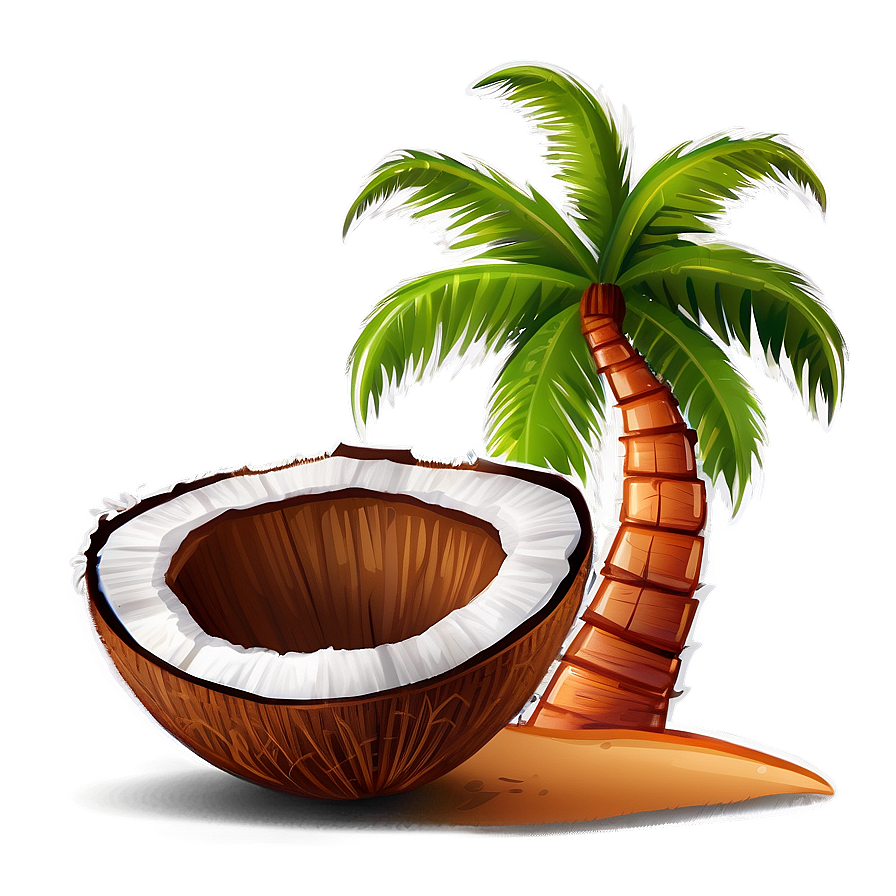 Cartoon Coconut Tree Png Kiu63