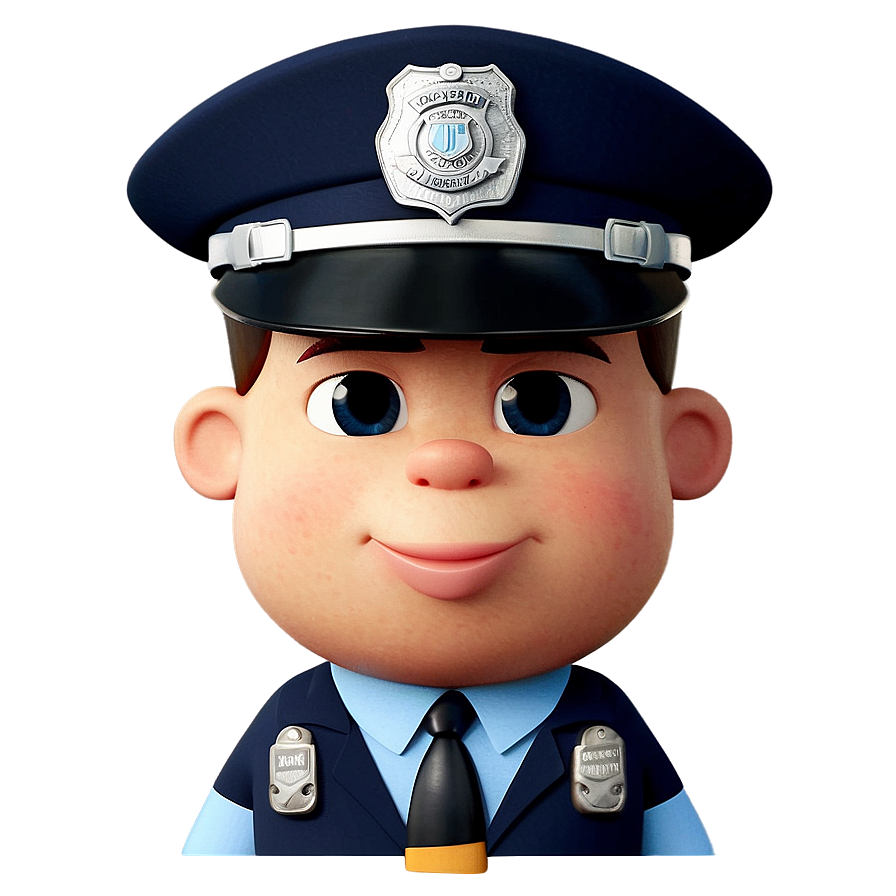 Cartoon Cop Png 06112024