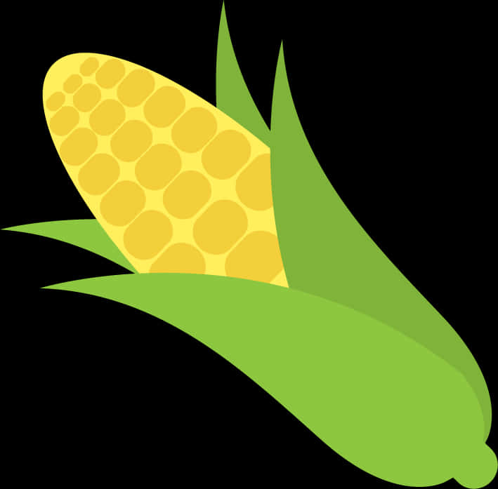 Cartoon Corn Ear Vector