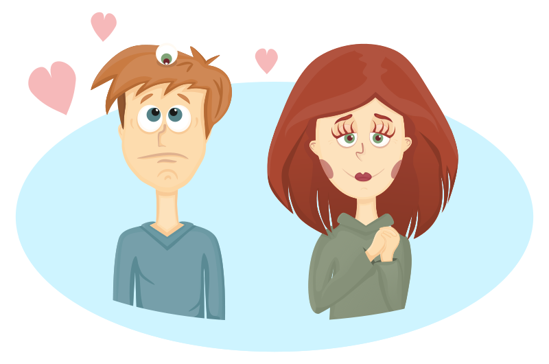 Cartoon Couple Emotions