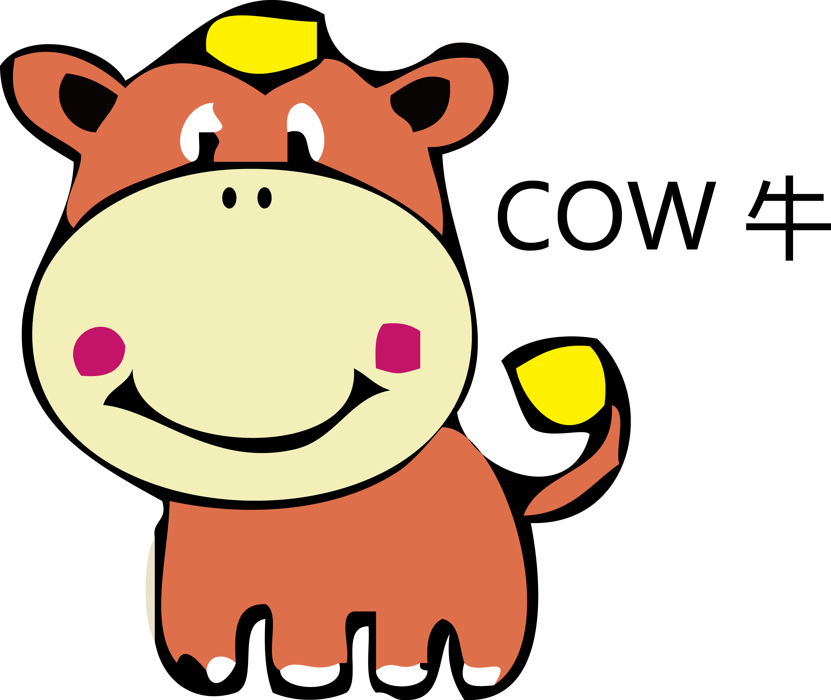 Cartoon Cow Illustration