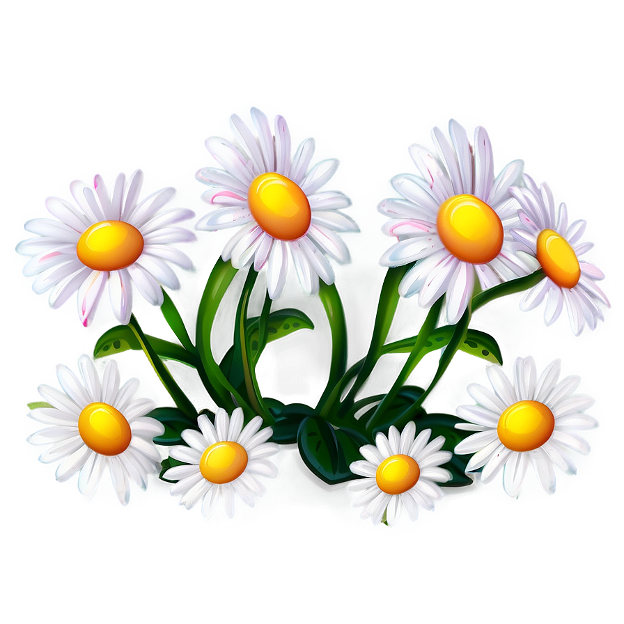 Cartoon Daisy Flower Png 06122024