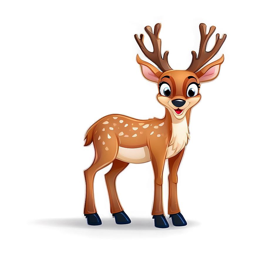 Cartoon Deer Character Png Noc6