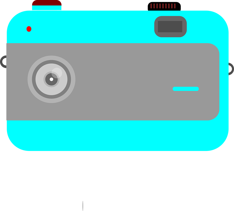 Cartoon Digital Camera Vector