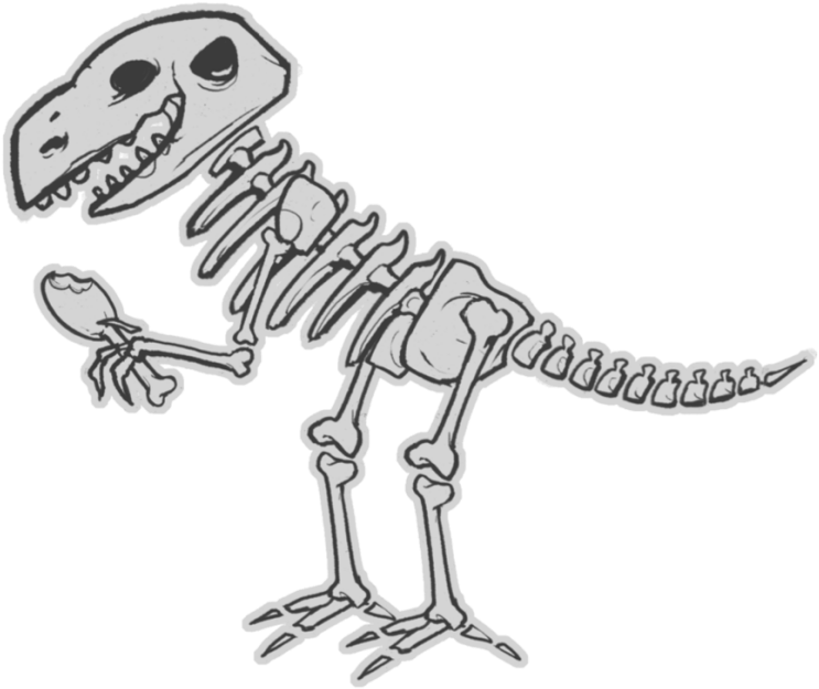 Cartoon Dinosaur Skeleton