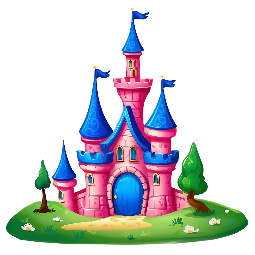 Cartoon Disney Castle Design Png Pps43