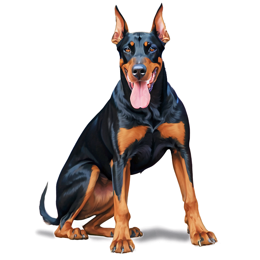 Cartoon Doberman Png Klr34