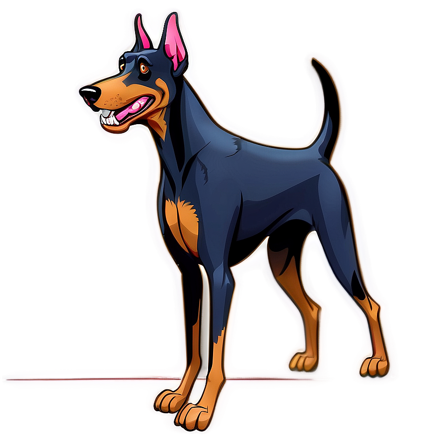 Cartoon Doberman Png Wlm68