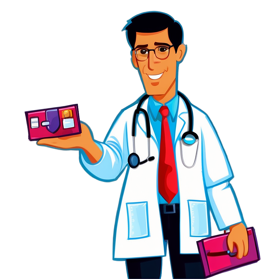 Cartoon Doctor Character Png Yds