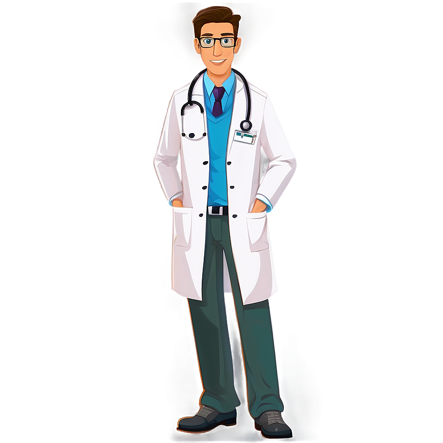 Cartoon Doctor With Glasses Png Gqn62