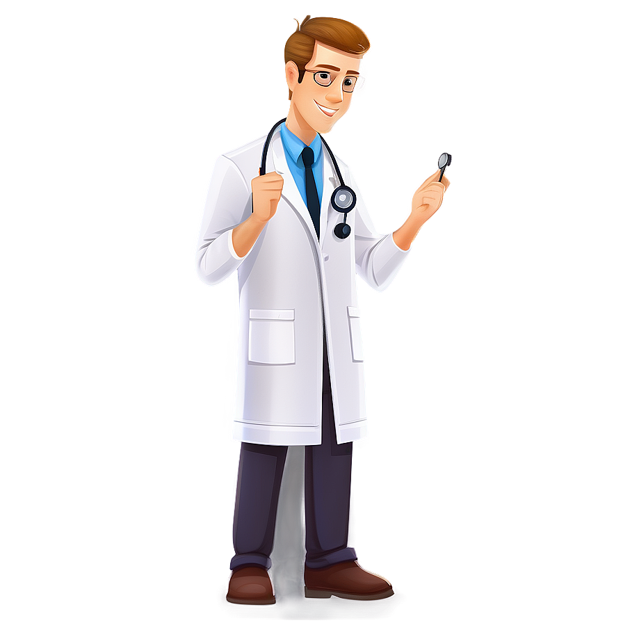 Cartoon Doctor With Stethoscope Png Qac98