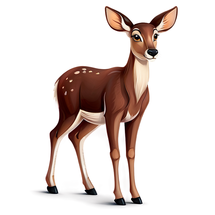 Cartoon Doe Character Png 06292024