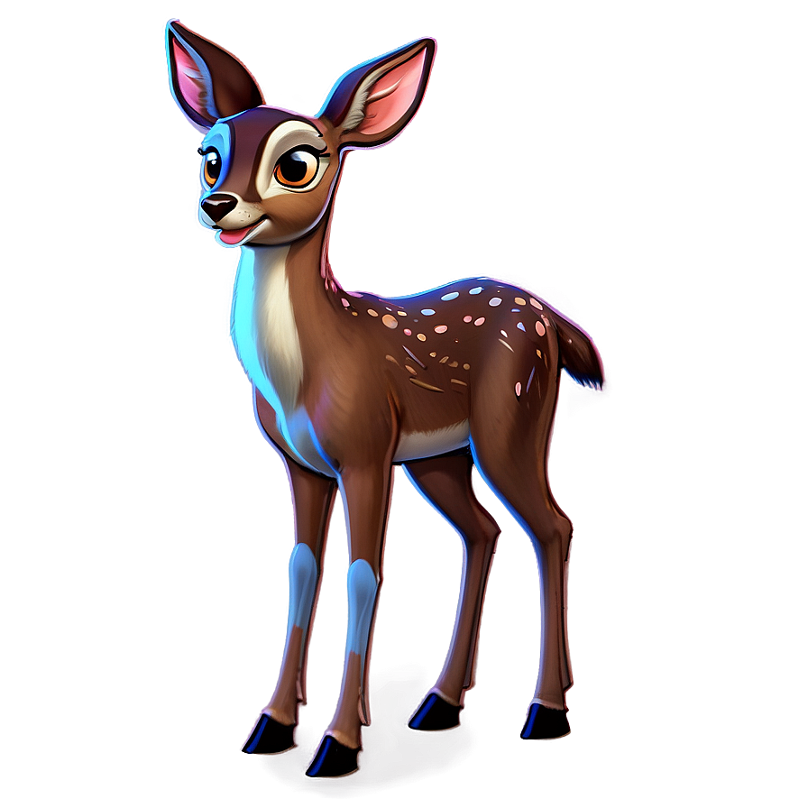 Cartoon Doe Character Png Aoo29