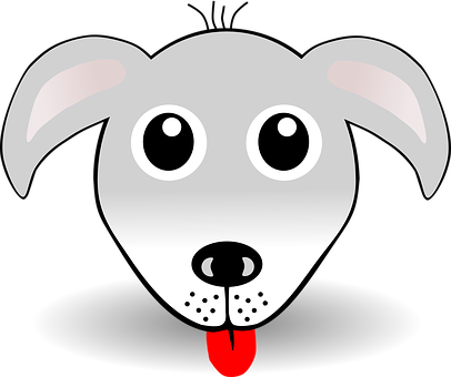 Cartoon Dog Face Graphic