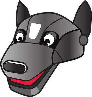 Cartoon Dog Head Graphic