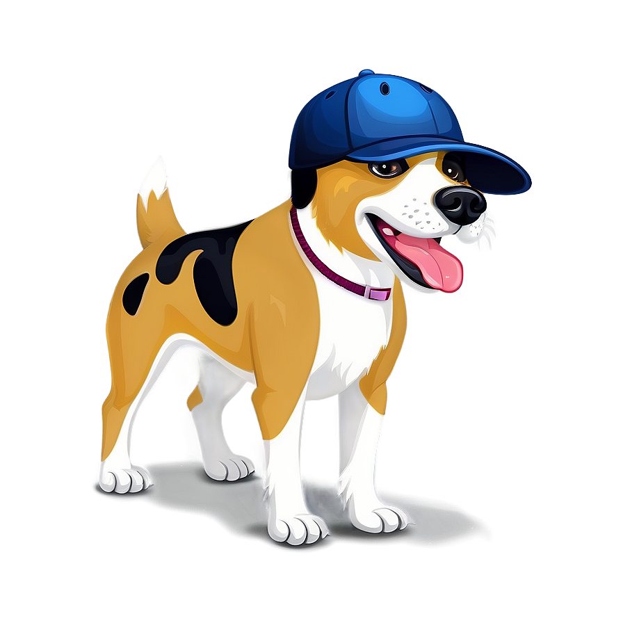 Cartoon Dog With Hat Png Yag