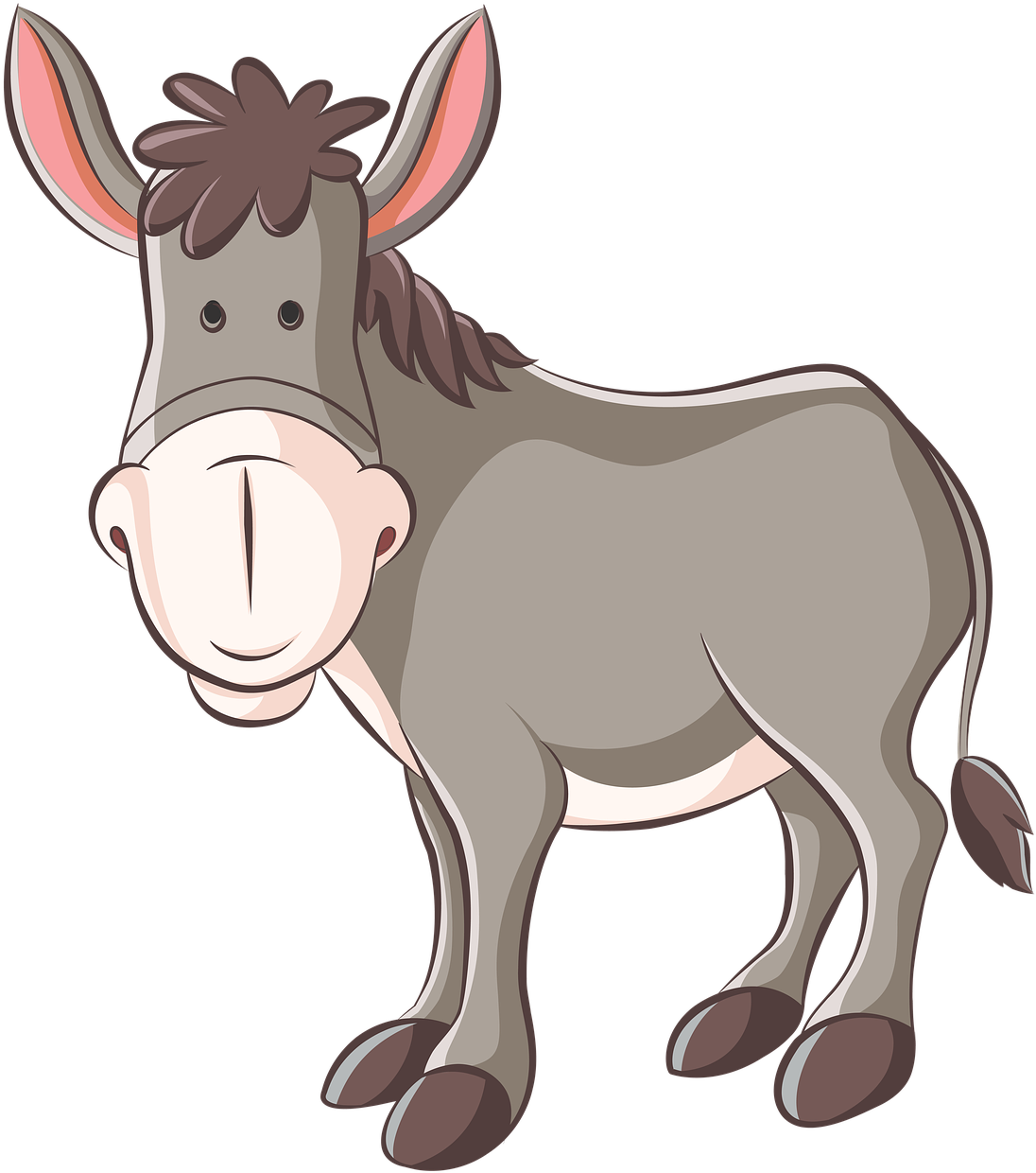 Cartoon Donkey Illustration.png