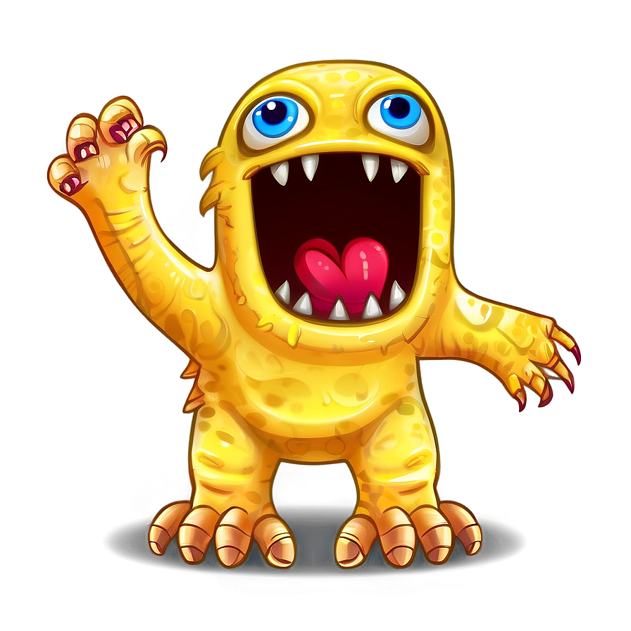 Cartoon Doodle Monster Png 50