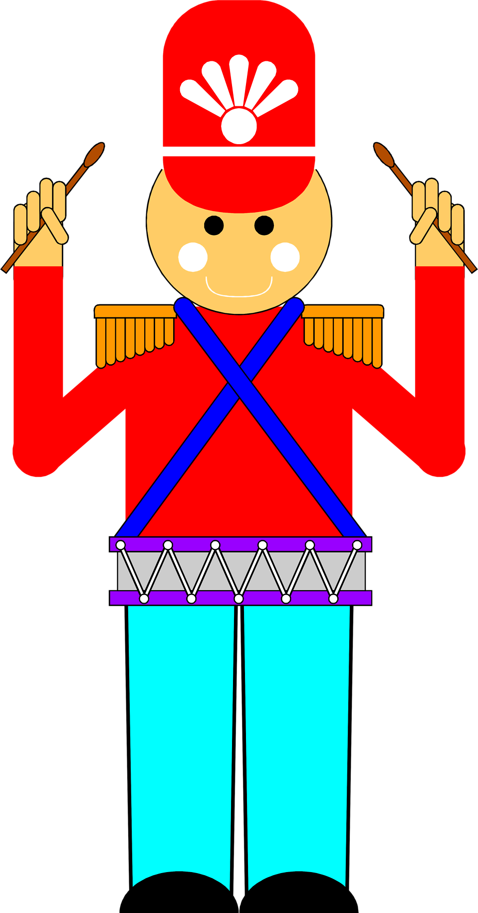 Cartoon Drummer Soldier Illustration