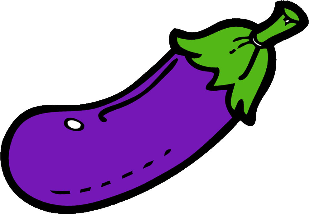 Cartoon Eggplant Illustration